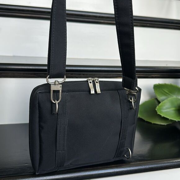 Baggalini Black Convertible Crossbody Purse – Multi-Way Carry, Like New - Picture 3 of 11